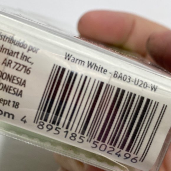 Holiday Time USB Powered 20 LED Slim Wire Light Set Warm White 6.5ft Party Event - Picture 3 of 3